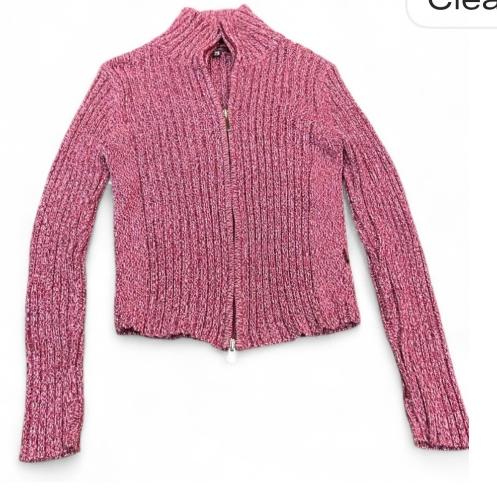 Street One Women's Pink Zipper Sweater M